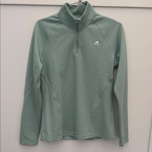 Adidas Golf Women's Mint Long Sleeve Quarter-Zip sweater size Small